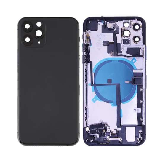 Tampa Traseira com Frame+Flex+Vibrator Apple iPhone 11 Pro Max Preto Grafite